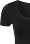 Schiesser Personal fit T-shirt van mix van katoen en elastaan - Thumbnail 2