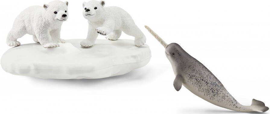 Schleich ® Speelfiguur Wild Life ijsberen glijpartij(42531)Gemaakt in Europa