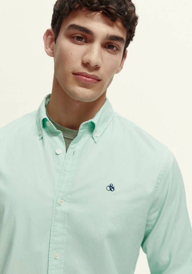 Scotch & Soda Overhemd met lange mouwen Essentials Regular-Fit Organic Cotton Oxford Shirt
