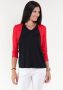 Seidel Moden Shirt met V-hals met halve mouwen van zacht materiaal made in germany - Thumbnail 3