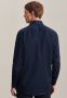 Seidensticker business overhemd slim fit donkerblauw effen 100% katoen - Thumbnail 6
