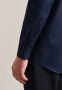 Seidensticker business overhemd slim fit donkerblauw effen 100% katoen - Thumbnail 8