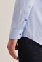 Seidensticker business overhemd normale fit lichtblauw effen katoen - Thumbnail 7