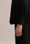 Seidensticker Klassieke blouse Zwarte roos Lange mouwen kraag uni glanzend - Thumbnail 4