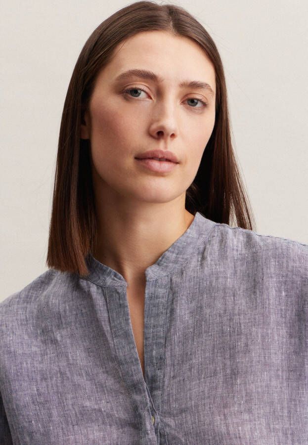 seidensticker Klassieke blouse Zwarte roos Tunika garenverver