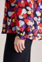 Seidensticker Klassieke blouse Zwarte roos Lange mouwen kraag print - Thumbnail 4