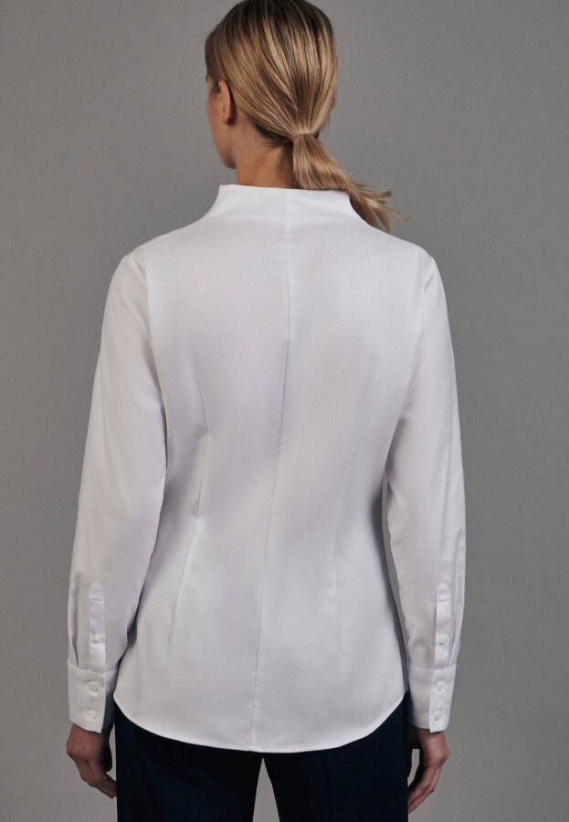Seidensticker Klassieke blouse Zwarte roos Lange mouwen kraag uni - Foto 2