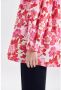 Seidensticker Klassieke blouse Zwarte roos Lange mouwen ronde hals in bloemmotief - Thumbnail 7