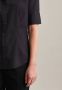 Seidensticker Overhemdblouse Zwarte roos Korte mouwen kraag uni - Thumbnail 6