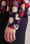 Seidensticker Shirtblouse Zwarte roos Lange mouwen ronde hals print - Thumbnail 3