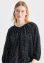 Seidensticker Shirtblouse Zwarte roos 3 4-mouwen ronde hals print - Thumbnail 4