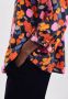 Seidensticker Shirtblouse Zwarte roos 3 4-mouwen v-hals in bloemmotief - Thumbnail 5