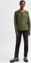 SELECTED FEMME Dames Truien & Vesten Slflulu Ls Knit Short Cardigan Donkergroen - Thumbnail 6