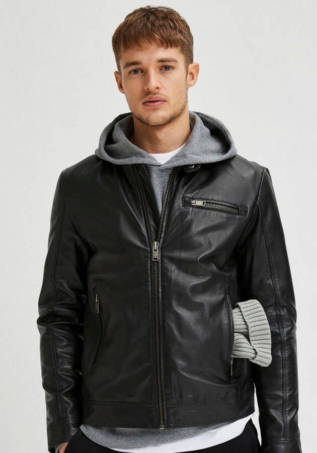 SELECTED HOMME Bikerjack ICONIC CLASSIC LEATHER JKT