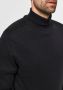 Selected Homme Zwarte trui met geribbelde zoom Black Heren - Thumbnail 9