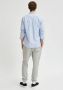 SELECTED HOMME gestreept regular fit overhemd SLHREGRICK-OX met katoen lichtblauw wit - Thumbnail 3