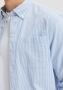 SELECTED HOMME gestreept regular fit overhemd SLHREGRICK-OX met biologisch katoen lichtblauw wit - Thumbnail 7