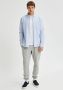 SELECTED HOMME gestreept regular fit overhemd SLHREGRICK-OX met katoen lichtblauw wit - Thumbnail 5