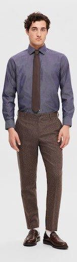 SELECTED HOMME Overhemd met lange mouwen SLHREGDUKE-NON IRON SHIRT LS NOOS