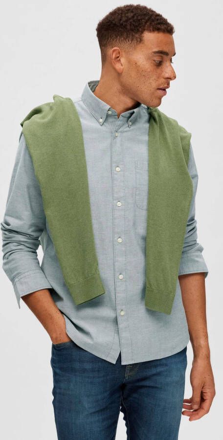 SELECTED HOMME Overhemd met lange mouwen SLHREGRICK-OX FLEX S met borstzak