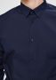 Donkerblauwe Selected Homme Klassiek Overhemd Slimmichigan Shirt Ls B - Thumbnail 7
