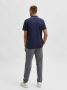 SELECTED HOMME Heren Polo's & T-shirts Slhleroy Coolmax Ss Polo B Donkerblauw - Thumbnail 6