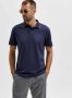 SELECTED HOMME Heren Polo's & T-shirts Slhleroy Coolmax Ss Polo B Donkerblauw - Thumbnail 7