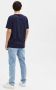 SELECTED HOMME Heren Polo's & T-shirts Slhaspen Ss O-neck Tee Donkerblauw - Thumbnail 8