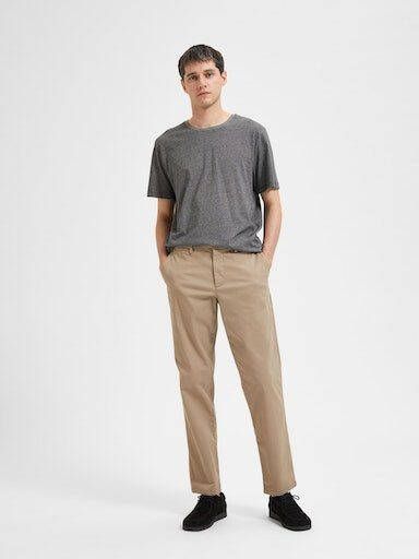 SELECTED HOMME Stoffen broek SLH196-STRAIGHT-NEW MILES FLEX PANT NOOS