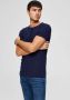 Selected Homme T-shirt in gemêleerde look model 'Morgan' - Thumbnail 4