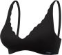Sloggi ZERO Feel naadloze bralette met schulprand zwart - Thumbnail 2