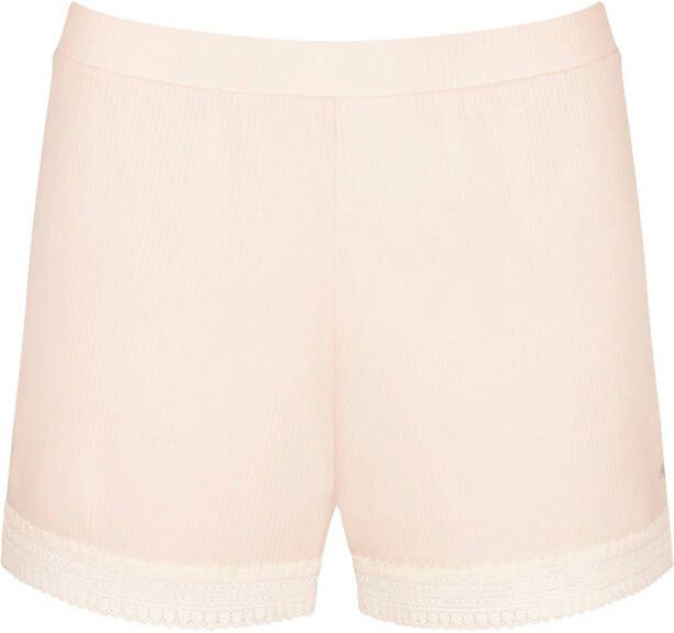 Sloggi Relaxshorts GO Ribbed Short zachte ribstof met kantafwerking