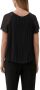 S.Oliver BLACK LABEL semi-transparante blousetop met plooien zwart - Thumbnail 6