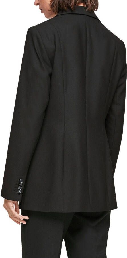 S.Oliver BLACK LABEL Lange blazer met 4-knoopsmanchetten aan de mouwen - Foto 3