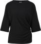 S.Oliver BLACK LABEL blousetop met boothals zwart - Thumbnail 6