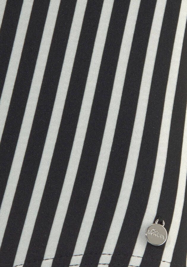 S.Oliver gestreept badpak zwart wit - Foto 3
