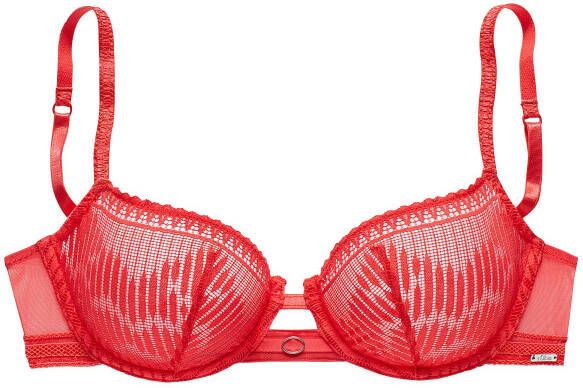 s.Oliver RED LABEL Beachwear Balconette-bh in een discrete transparante look lingerie