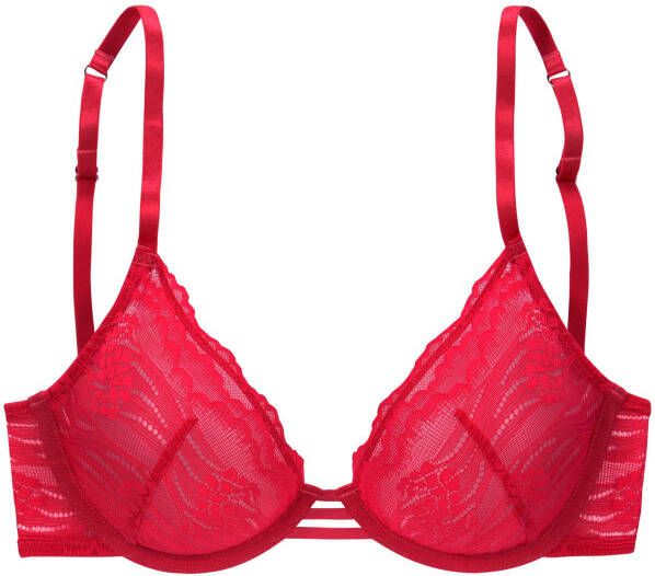 s.Oliver RED LABEL Beachwear Beugel-bh Alice met fijn kant in bloemmotief lingerie