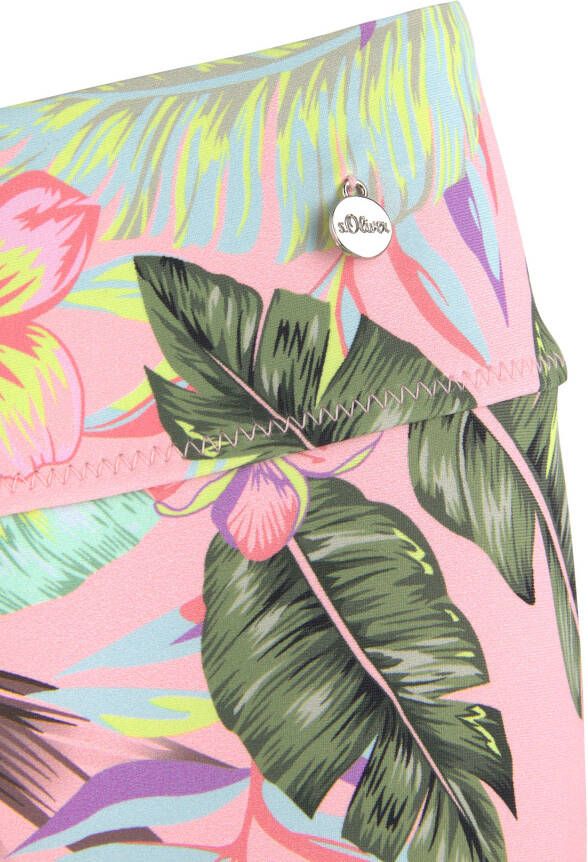 s.Oliver RED LABEL Beachwear Bikini-hotpants AZALEA in tropische print