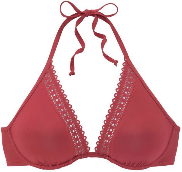 s.Oliver RED LABEL Beachwear Bikinitop met beugels Aiko met gehaakte look