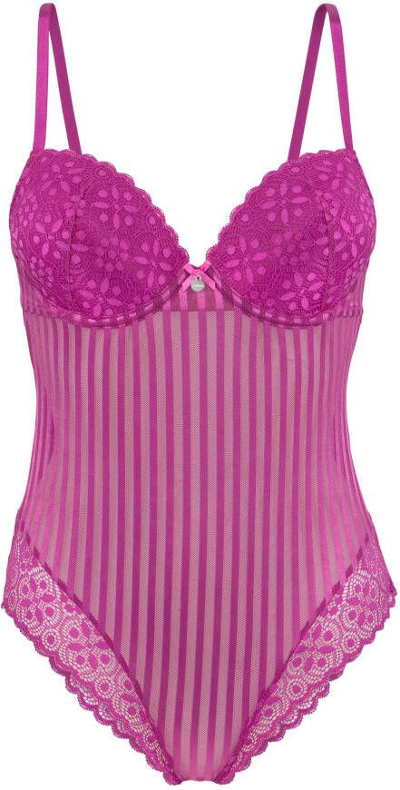 s.Oliver RED LABEL Beachwear Body AMELIE in modieuze streep-look sexy dessous