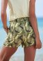 S.Oliver RED LABEL Beachwear Geweven short met bladprint en strikceintuur korte broek losse pasvorm - Thumbnail 6