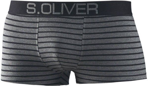 s.Oliver RED LABEL Beachwear Boxershort in hipstermodel met contrastkleurige weefband (set 4 stuks)