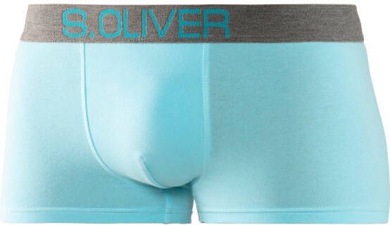 s.Oliver RED LABEL Beachwear Boxershort in hipstermodel met contrastkleurige weefband (set 4 stuks)