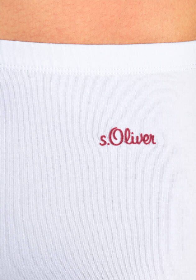 s.Oliver RED LABEL Beachwear Hipster elastische katoenkwaliteit (set 3 stuks)