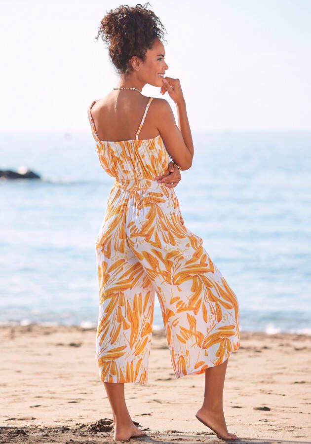 s.Oliver RED LABEL Beachwear Jumpsuit in culotte-stijl met print all-over