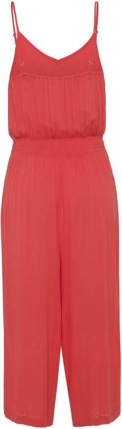s.Oliver RED LABEL Beachwear Jumpsuit in culotte-stijl van viscose-crêpe