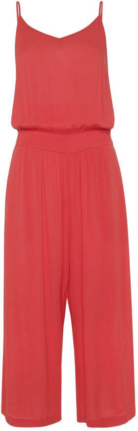 s.Oliver RED LABEL Beachwear Jumpsuit in culotte-stijl van viscose-crêpe