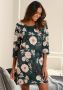 S.Oliver RED LABEL Beachwear Nachthemd bloemmotief met 3 4-mouwen - Thumbnail 6