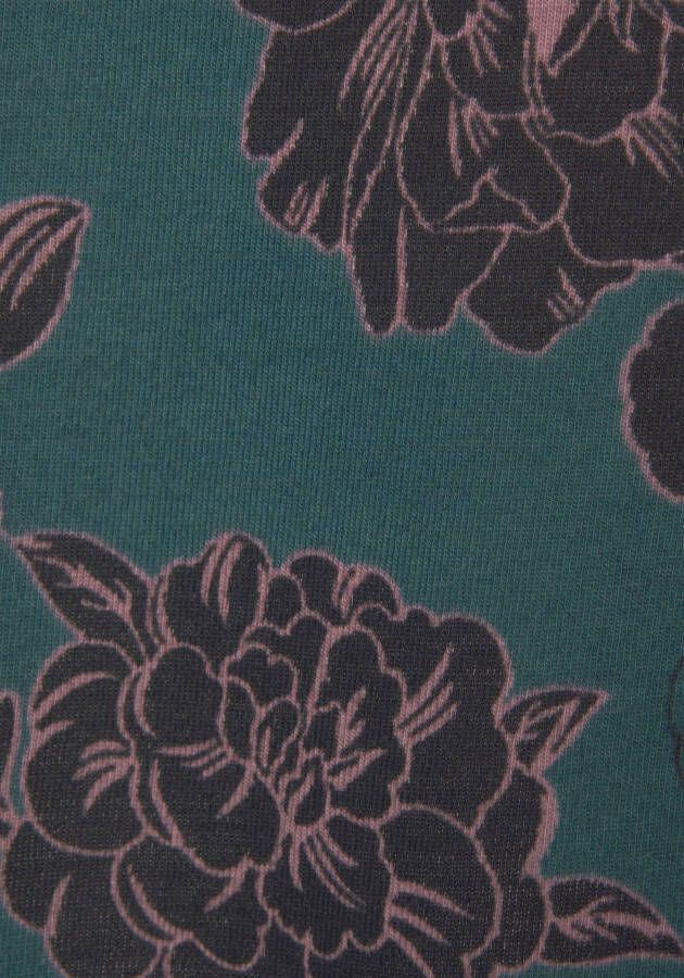s.Oliver RED LABEL Beachwear Nachthemd bloemmotief met 3 4-mouwen
